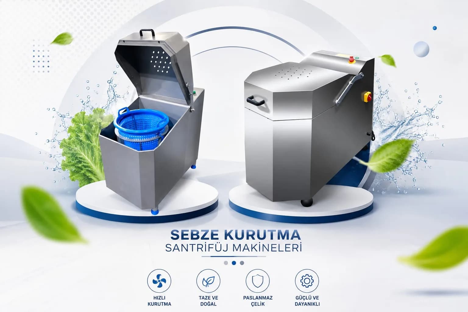 Sebze Kurutma (Santrifüj) Makineleri
